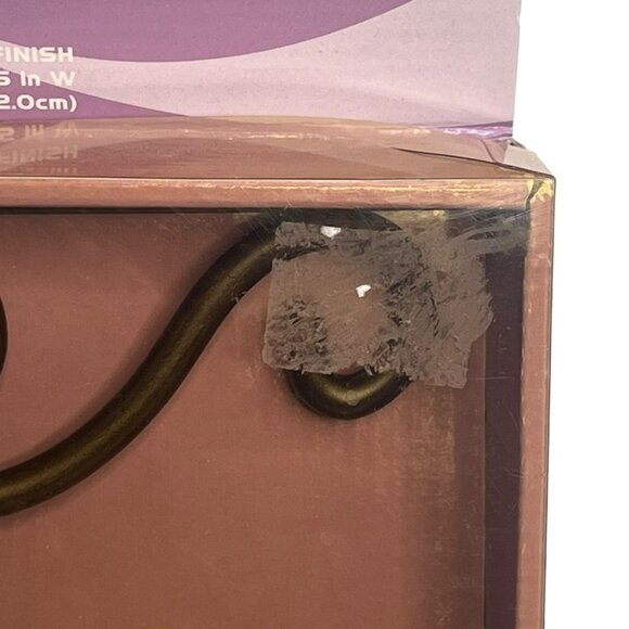 Sturdy Metal Brackets Bronze Finish Smooth Set of 2 Filigree 7 by 8 in - Picture 5 of 6